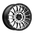 KM542 17X8 5X4.5 S-BLK MACH 35MM by KMC Wheels