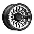 KM542 17X8.5 8X6.5 S-BLK MACH 00MM by KMC Wheels