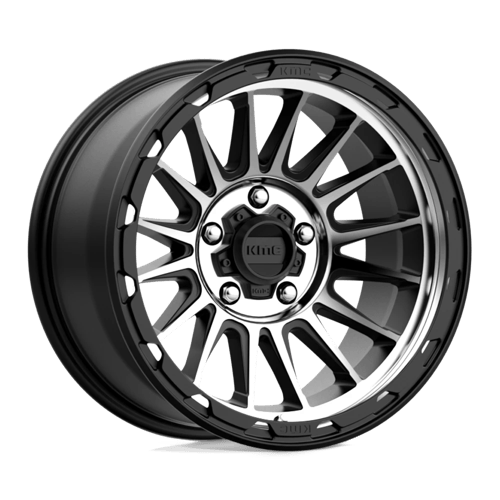 KM542 17X9 5X5.0 S-BLK MACH -12MM by KMC Wheels