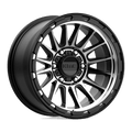 KM542 17X9 6X5.5 S-BLK MACH -12MM by KMC Wheels