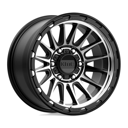 KM542 17X9 6X5.5 S-BLK MACH -12MM by KMC Wheels