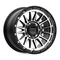 KM542 17X9 6X135 S-BLK MACH 18MM by KMC Wheels