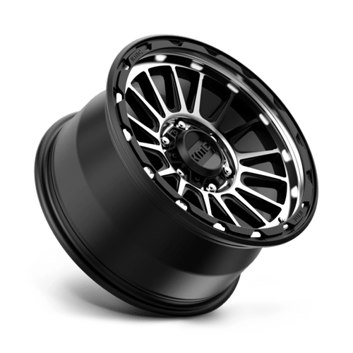 KM542 17X9 6X4.5 S-BLK MACH 18MM CB 66.1 by KMC Wheels