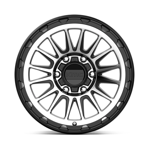 KM542 17X9 6X4.5 S-BLK MACH 18MM CB 66.1 by KMC Wheels