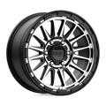 KM542 18X9 6X5.5 S-BLK MACH 18MM by KMC Wheels