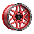 KM544 18X9 5X5.0 C-RED BLK-LP 18MM by KMC Wheels