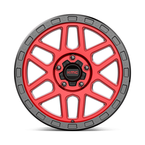 KM544 18X9 5X5.0 C-RED BLK-LP 18MM by KMC Wheels