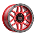KM544 18X9 6X5.5 C-RED BLK-LP 18MM by KMC Wheels