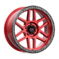 KM544 20X9 5X5.0 C-RED BLK-LP 00MM by KMC Wheels