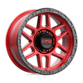 KM544 20X9 8X6.5 C-RED BLK-LP 00MM by KMC Wheels