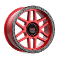 KM544 20X9 6X135 C-RED BLK-LP 18MM by KMC Wheels