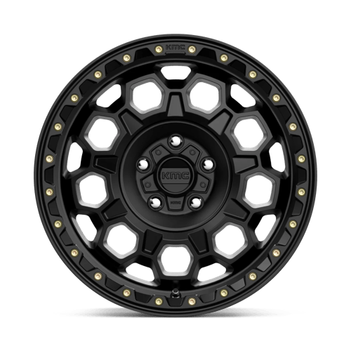 KM545 17X9 5X5.0 S-BLK -12MM by KMC Wheels