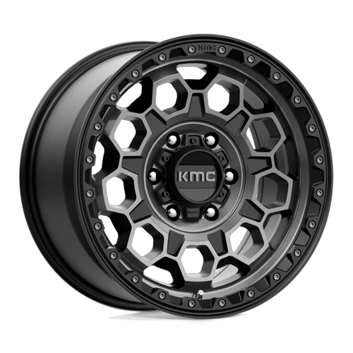 KM545 17X9 6X4.5 S-BLK GTCC 18MM by KMC Wheels