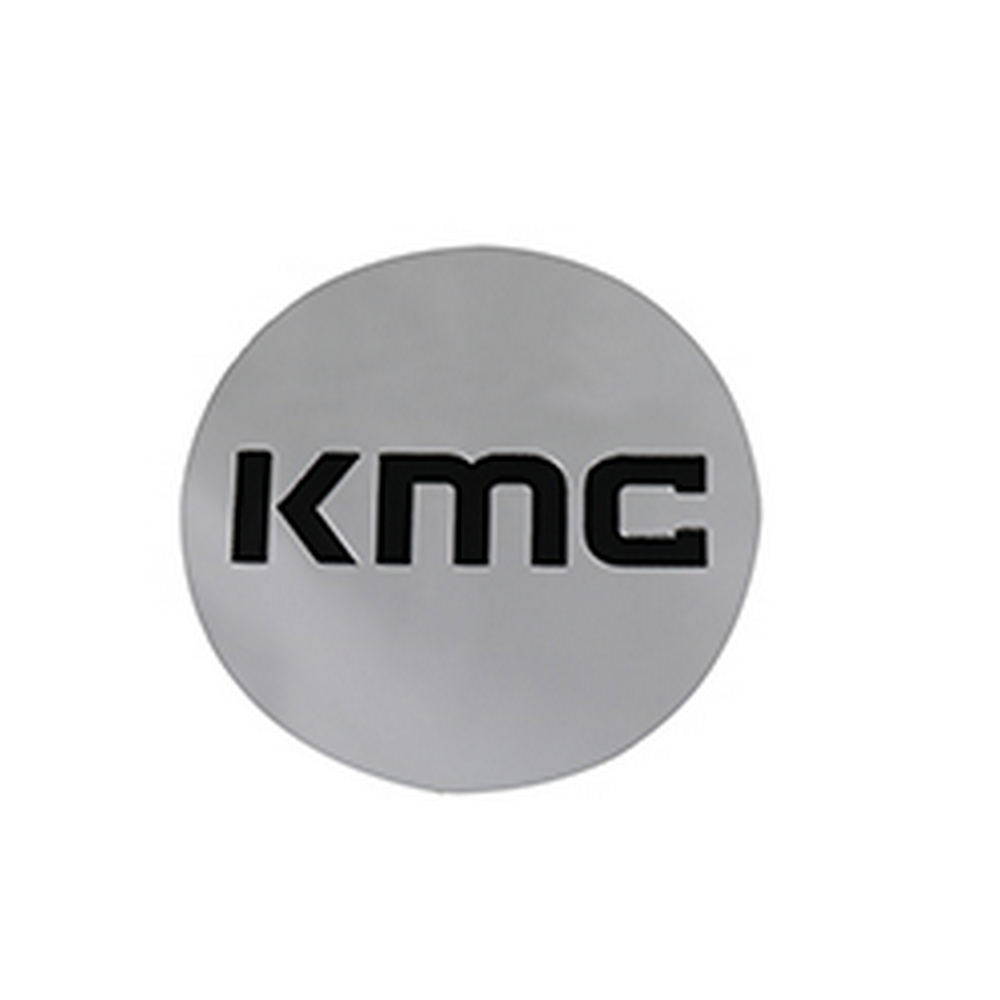 KM704 CAP SNAP IN - CHROME BLACK LOGO by KMC Wheels