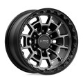 KM718 16X8 6X5.5 S-BLK GTCC 00MM by KMC Wheels