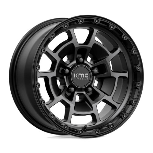 KM718 17X8.5 5X5.0 S-BLK GTCC 00MM by KMC Wheels