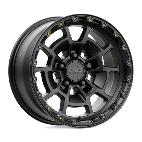 KM718 17X8.5 5X150 S-BLK 00MM by KMC Wheels