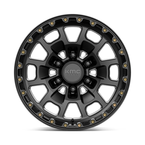 KM718 17X8.5 6X135 S-BLK 00MM by KMC Wheels