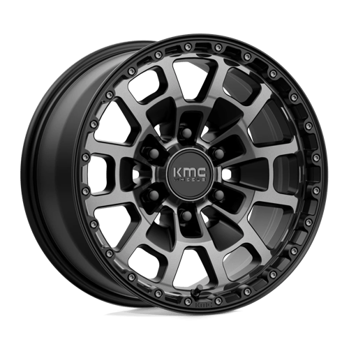 KM718 17X8.5 6X5.5 S-BLK GTCC 18MM by KMC Wheels