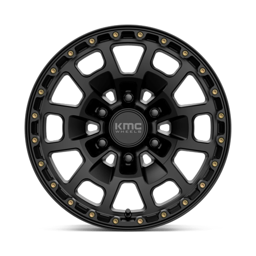 KM718 17X8.5 6X5.5 S-BLK 18MM by KMC Wheels
