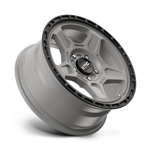 KM721 16X7 5X4.5 S-GRAY BLK LP 15MM by KMC Wheels