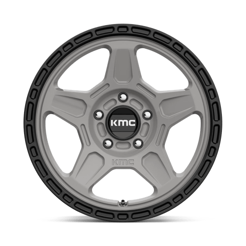 KM721 16X7 5X4.5 S-GRAY BLK LP 15MM by KMC Wheels