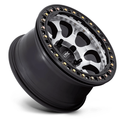RIOT BL 17X8.5 5X5.0 MCH-FC-BLK +0 by KMC Wheels