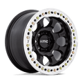 RIOT BL 17X9 5X5.0 SBLK-MCH-RG -12 by KMC Wheels
