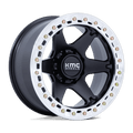 VI BL 20X10 BLANK 108 -48 S-BLK MACH by KMC Wheels