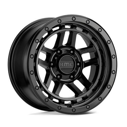 KM540 17X8.5 5X5.0 S-BLK 18MM by KMC Wheels
