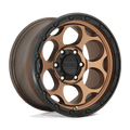 KM541 17X9 6X5.5 M-BRZ BLK LP -12MM by KMC Wheels