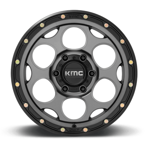 KM541 17X9 6X5.5 S-GRY BLK-LP -12MM by KMC Wheels