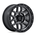KM544 17X9 5X5.0 S-BLK GTCC -12MM by KMC Wheels
