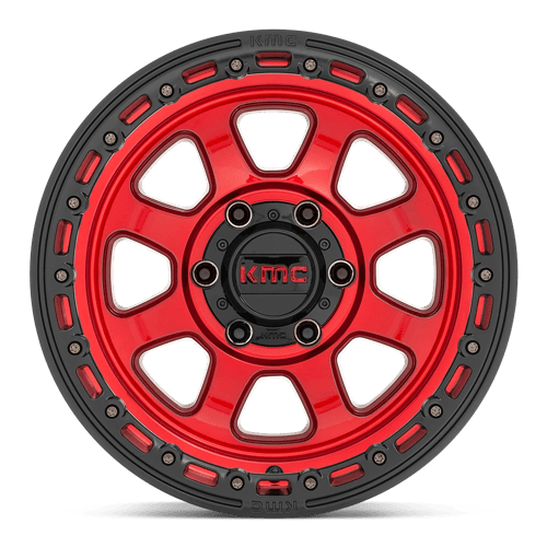 KM548 20X9 5X5.0 C-RED BLK-LP 18MM by KMC Wheels