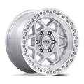 TORX 17X8.5 6X5.5 106 +0 G-SLV MACH-FC by KMC Wheels