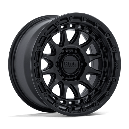CRUX 17X8.5 6X5.5 106 +25 BLK-OUT by KMC Wheels