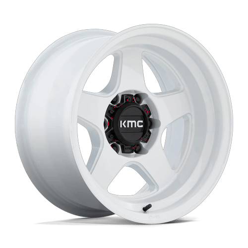 LOBO 17X8.5 5X5.0 71 G-WHT +18 by KMC Wheels