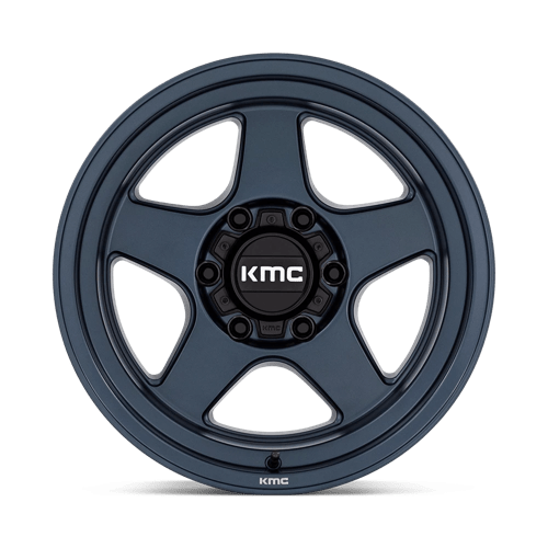 LOBO 17X8.5 6X120 66 MTL-BLUE +18 by KMC Wheels