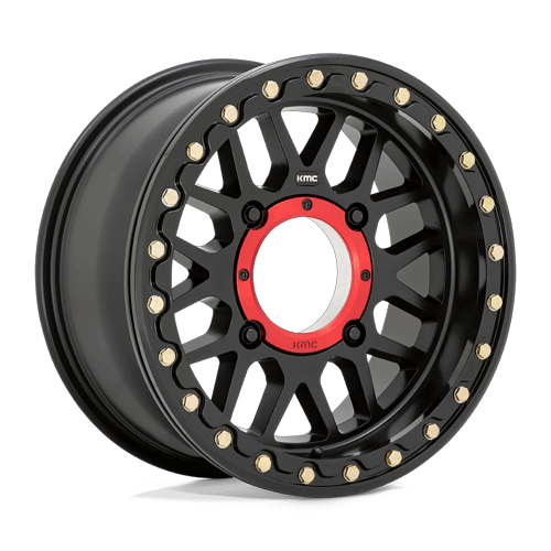 GRENADE UTV BL 15X7 4X110 S-BLK 10MM by KMC Wheels