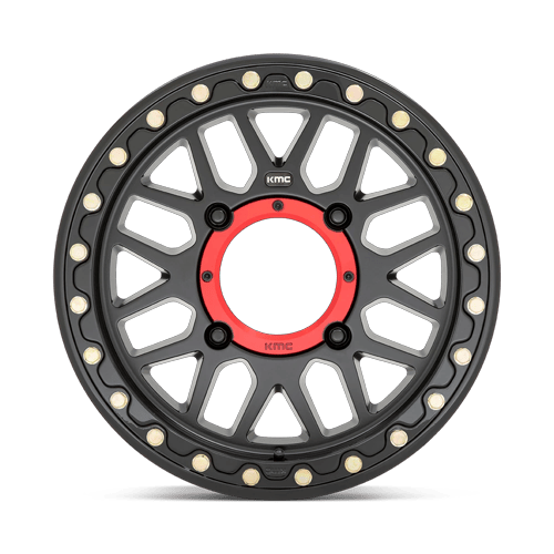GRENADE UTV BL 15X7 4X110 S-BLK 10MM by KMC Wheels