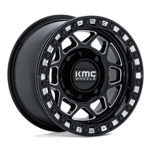 TORX UTV BL 15X8 4X137 96 +0 G-BLK-MILL by KMC Wheels