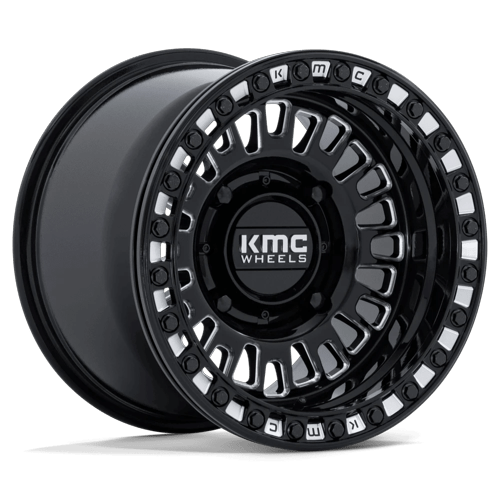 AZTEC UTV BL 15X8 4X156 115 +0 GBLK-MILL by KMC Wheels