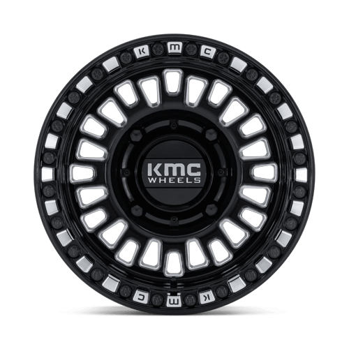 AZTEC UTV BL 15X7 4X156 115 +38 GBLK-MIL by KMC Wheels
