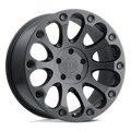 LE IMPACT 16X8.5 6X132 +12 74.5 M-BLK by Level 8 Wheels