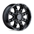 LE SLINGSHOT 22X11.5 8X180 -44 125 M-BLK by Level 8 Wheels