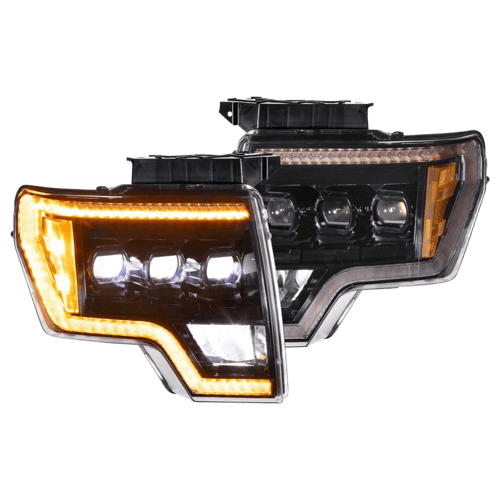 USE LF2-506 XB LED HEADS F150 09 14 AMBR