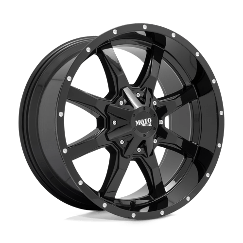 MO970 18X10 8X6.5 G-BLK MILL LIP -24MM by Moto Metal