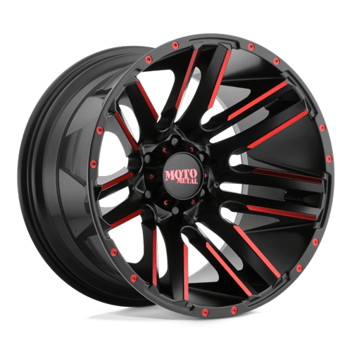 MO978 20X10 5X5.5 S-BLK MACH RTCC -24MM by Moto Metal