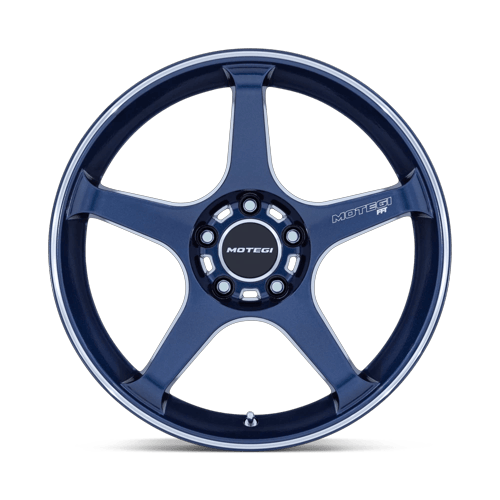 BATTLE V 18X8.5 5X4.5 72 +35 OB-BLU MCH by Motegi