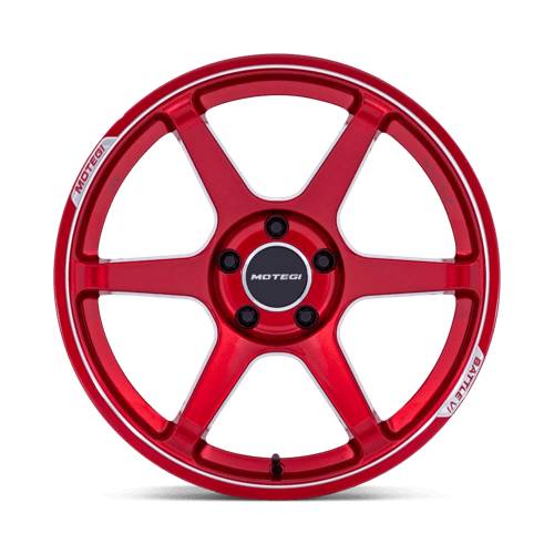 BATTLE VI 18X8.5 5X4.5 72 +22 CHY-RD-MCH by Motegi